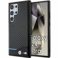 ETUI SILIKONOWE CASE SAMSUNG S24 ULTRA LEATHER CARBON CZARNY OCHRONA