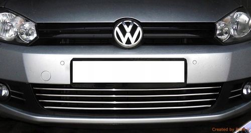 VW GOLF VI 6 - Listwy CHROM GRILL atrapa Tuning na Arena.pl