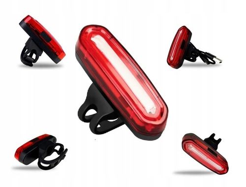Zestaw LED oświetlenie Tył Przód na USB lampka rowerowa (E026) na Arena.pl