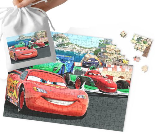 PUZZLE - AUTA Zygzak Mcqueen WZORY Z BAJEK PREZENT 192el + WORECZEK na Arena.pl