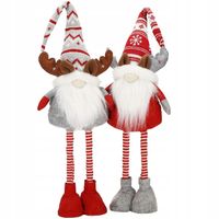 2x RENIFER SKRZAT ŚWIĄTECZNY TELESKOPOWY duży GNOM wysoki 80cm REGULOWANY