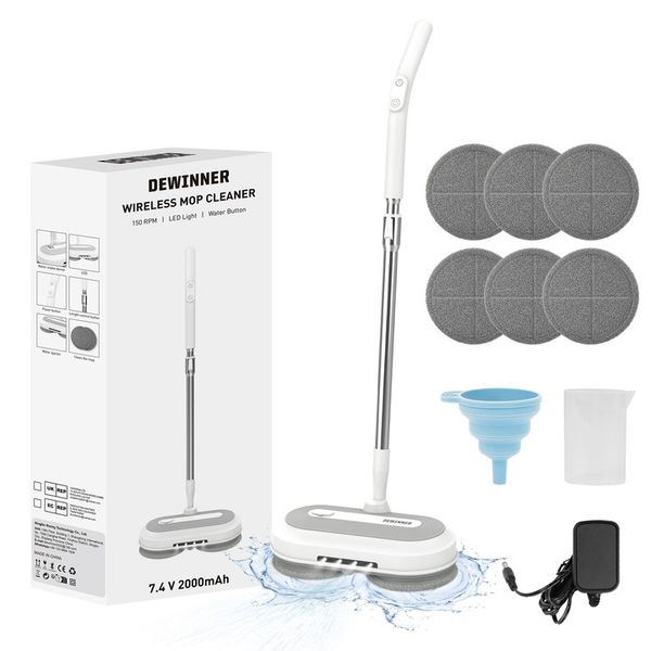 Akumulatorowy mop elektryczny 450ml Zestaw mopów obrotowych Myjka do okien zdjęcie 13