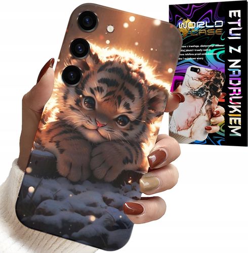 ETUI DO SAMSUNG GALAXY S23 - Z NADRUKIEM SŁODKI TYGRYSEK OBUDOWA CASE na Arena.pl