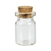 BUTELECZKA szklana 20x30mm 3cm z korkiem 50szt.