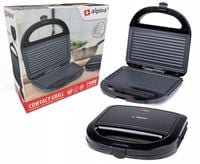 grill elektryczny czarny łatwy w czyszczeniu alpina 750w 220-240v 50-60hz