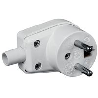 Wtyczka kątowa z uziemieniem 16A biała WB-6 3300 ELEKTRO-PLAST Nasielsk