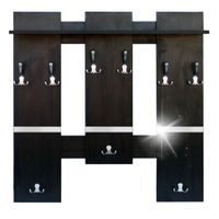 Wieszak Garderoba z wstawką Alu szer. 100cm P 341A Biały Sonoma Wenge