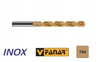 FANAR Wiertło do stali nierdzewnej INOX 1,5 mm kobaltowe HSS-E TiN - 10 szt