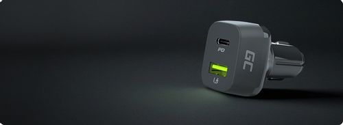 GC Szybka Ładowarka samochodowa USB-C USB 48W ładowanie PD QC 3.0 12V 24V na Arena.pl