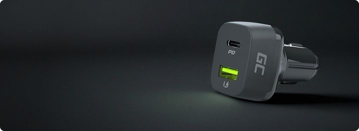 GC Szybka Ładowarka samochodowa USB-C USB 48W ładowanie PD QC 3.0 12V 24V zdjęcie 8