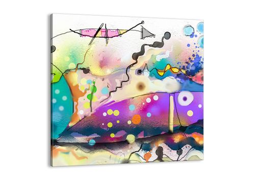 Obraz Na Płótnie - Ryby Pastele  - 30X30 Cm - Ac30X30-4096 na Arena.pl