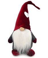 SKRZAT KRASNAL GNOM ŚWIĄTECZNY DEKORACYJNY Z BRODĄ