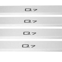 Listwa progowa AUDI Q7 4M Stal nierdzewna 304 mat z czarnymi literami 4szt