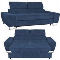 Sofa kanapa Savio salon Family meble granat sztruks reg zagłówek