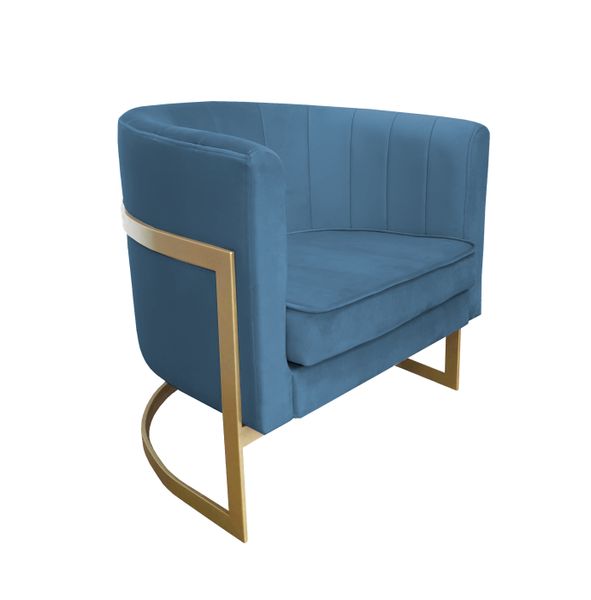 Fotel Glamour podstawa złota MG33 zdjęcie 1