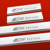 Listwa progowa AUDI A4 B7 SLINE Stal nierdzewna 304 połysk 4szt