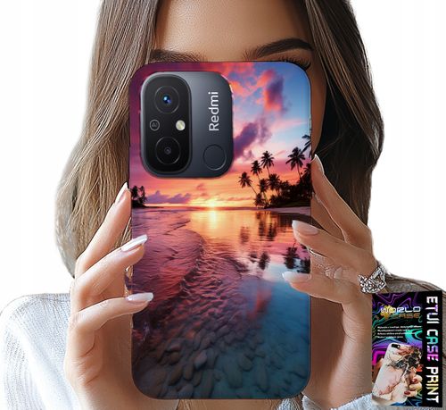 ETUI DO XIAOMI REDMI 12C - PLAŻA WAKACJE WYSPA PIĘKNE WIDOKI +SZKŁO na Arena.pl