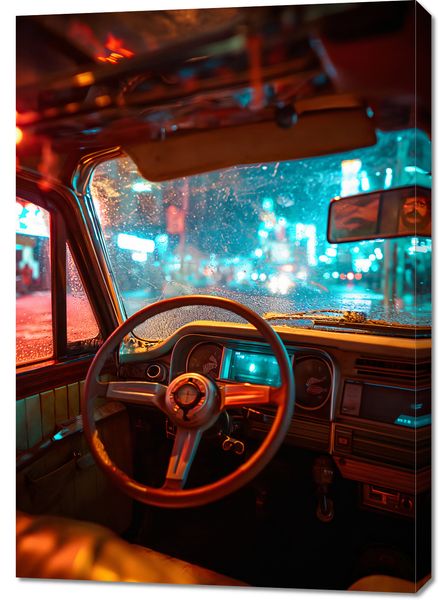 Obraz 70x100cm Nocny Kierowca zdjęcie 1