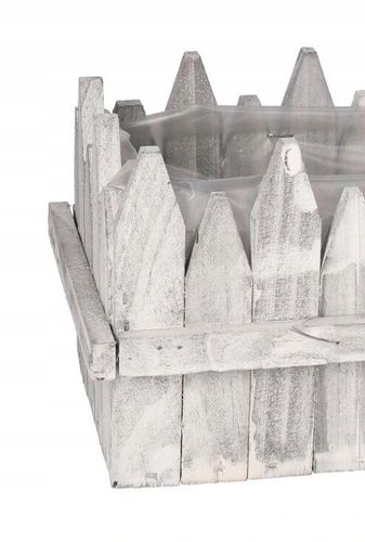 DONICZKA OSŁONKA DREWNIANA KORYTKO DONICZKI 31CM na Arena.pl