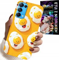 ETUI DO OPPO RENO5 4G 5G - SŁODKIE UŚMIECHNIĘTE JAJKA CASE + FOLIA