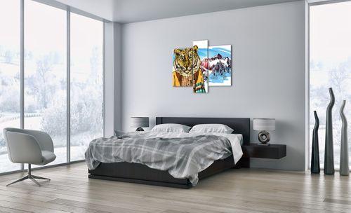 Obraz Na Płótnie - Tygrys Elegant - 95X80 Cm - Cb95X80-3210 na Arena.pl