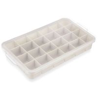 Foremka Silikonowa Forma do Dużych Kostek Lodu Lód Duże Kostki XL Pokrywka