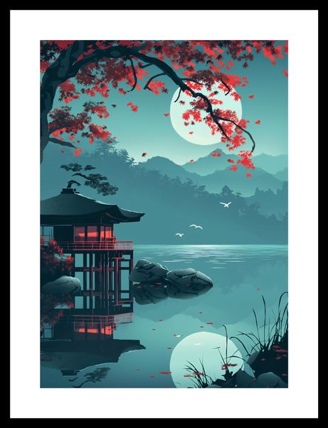 Plakat 25x35cm Japoński Pawilon zdjęcie 3