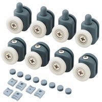 Komplet Rolek do Kabiny Prysznicowej Kółka Rolki do Kabin Prysznicowych x 8