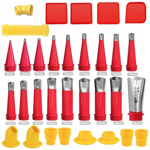 Końcówki do Silikonu Silikonowania Dysza Wyciskacz Aplikator Tubowy 32 na Arena.pl