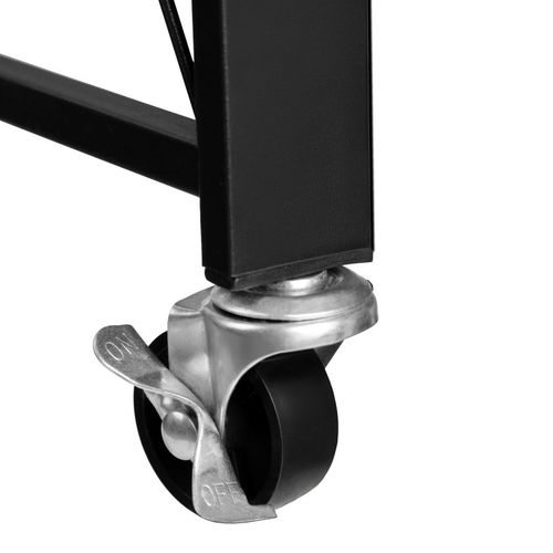 Regał składany GESTEL 5 poziomów czarny na kółkach na Arena.pl