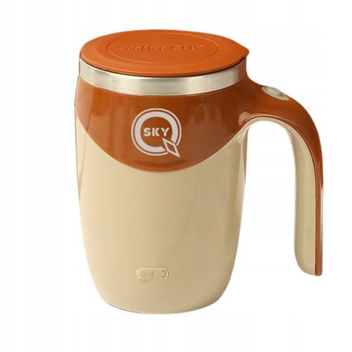 KUBEK TERMICZNY SAMOMIESZAJĄCY 380ml SAM MIESZA LCD TEMPERATURA DO KAWY USB na Arena.pl