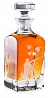 Szklana karafka do whisky koniaku z grawerem (Legend) "Myśliwska" 750ml