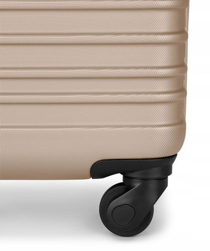 Walizka Kabinowa Podróżna Na Kółkach Twarda PUCCINI Szampańska ABS028C-6C na Arena.pl