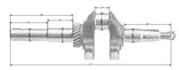 Wał korbowy Loncin LCP70FA LCP70FC B-E5 LC1P68FA CZĘŚĆ ORYGINALNA 130290321-0001