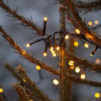 Lampki choinkowe LED zewnętrzne białe ciepłe DŁUGIE 24 m gęste 1200 diod