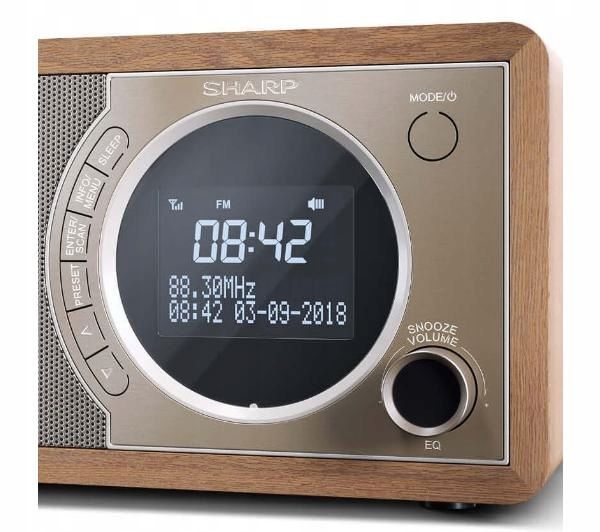 Radio SHARP DR-450 Brązowy zdjęcie 4