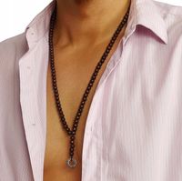 NASZYJNIK MĘSKI KORALIKI LIFEGUARD AUSTRALIA KÓŁKO WISIOREK ZAWIESZKA