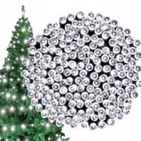 LAMPKI CHOINKOWE 300 LED ZIMNY BIAŁY ŚWIATEŁKA ZEWNĘTRZNE WEWNĘTRZNE