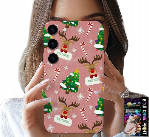 ETUI DO SAMSUNG GALAXY S23 - ŚWIĄTECZNE RENIFERY CHOINKI LASKA WZORY na Arena.pl