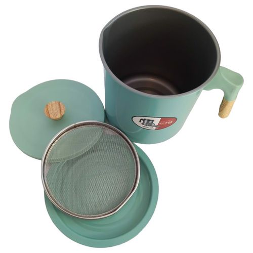 Pojemnik z Filtrem na Tłuszcz Jasnozielony 1.4L na Arena.pl