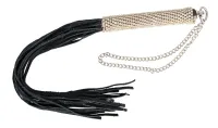bad kitty mini bicz czarny z kryształową rączką 40 cm