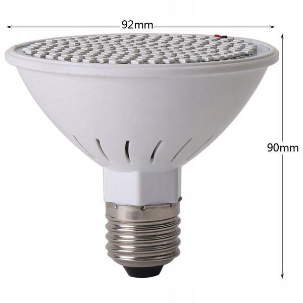 Mocna Żarówka Led E27 Grow 200Led Do Uprawy Roślin zdjęcie 10