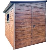 Schowek Domek Ogrodowy 3x2m okno drewnopodobny Dach spad w bok