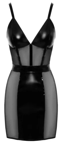 black level sukienka czarna s z siatkowym panelem i połyskiem na Arena.pl