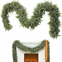 GIRLANDA ŚWIĄTECZNA 2.7M SZTUCZNA CEDROWA NA KOMINEK OKNO ŁAŃCUCH