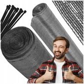 SIATKA CIENIUJĄCA OSŁONOWA MASKUJĄCA 1,5x50m OSŁONA NA OGRODZENIE 95%