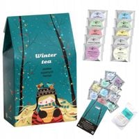 PREZENT NA ŚWIĘTA GWIAZDKĘ ZESTAW HERBAT SYPANYCH PREMIUM MIX RÓŻNE SMAKI