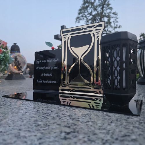 SOLARNY ZNICZ Led Statuetka NA CMENTARZ GRÓB DUŻA Lampka Led z Grawerem na Arena.pl