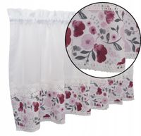 Zazdrostka firana kuchenna drobne kwiaty 200x60