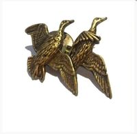 Przypinka myśliwska do kapelusza - kaczki w locie